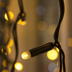 

Гирлянда «Занавес» 2 × 3 м, IP65, УМС, тёмная нить, 760 LED, свечение тёплое белое, мерцание белым, 220 В, УЦЕНКА