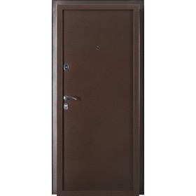 

Дверь входная ПРАКТИК металл/металл, антик медь 2066х980 (левая)