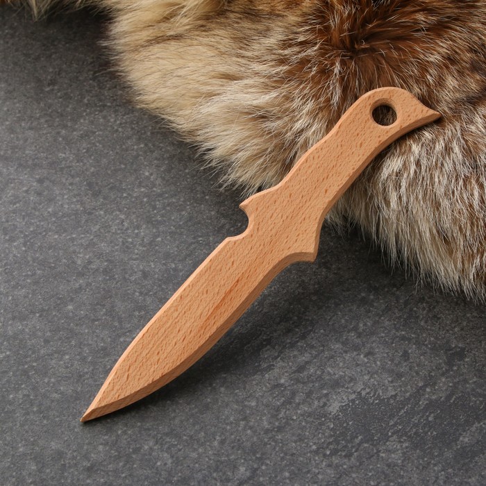 Сувенирное деревянное оружие Нож, 29 х 6 см, массив бука сувенирное оружие нож костет дракон 27 х 6 5 см