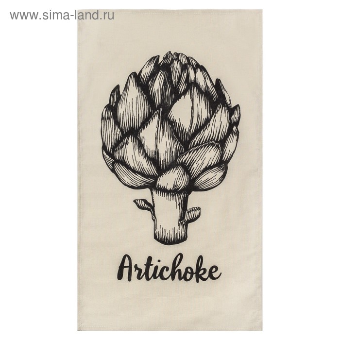 фото Полотенце кухонное доляна artichoke 35х60 см, 100% хлопок, 160г/м2