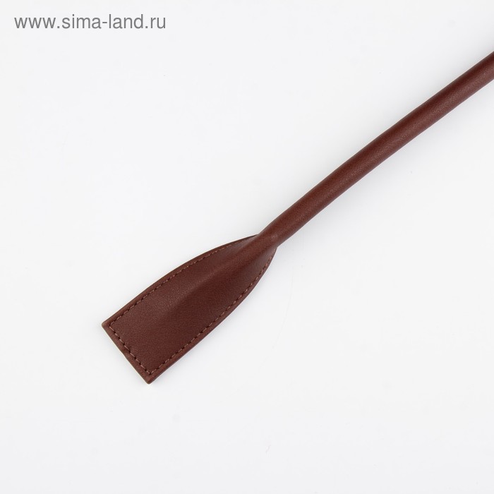 Ручка для сумки, цвет тёмно - коричневый, широкое крепление, 52 см