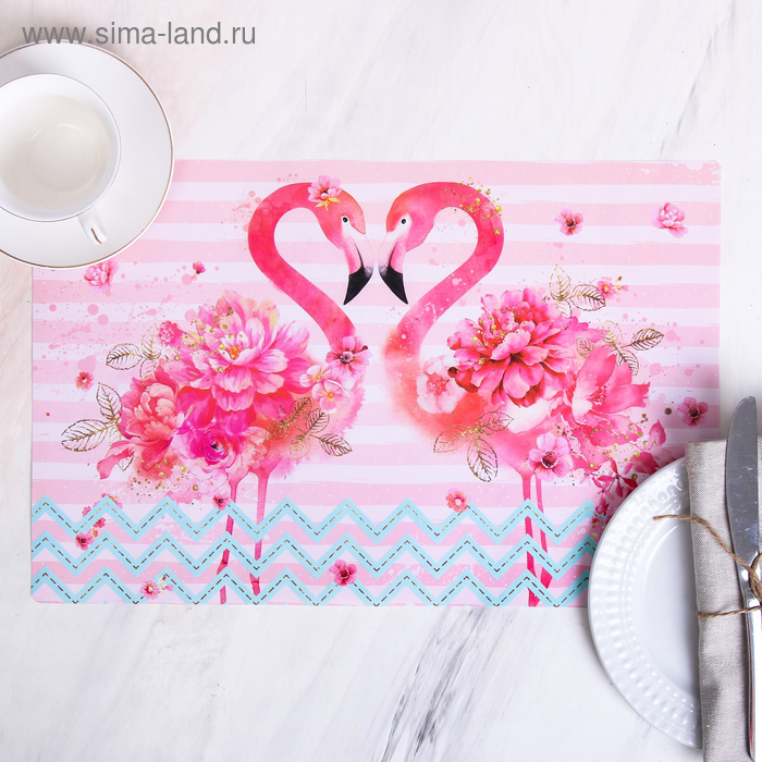фото Салфетка на стол «фламинго», 43 × 28 см дорого внимание