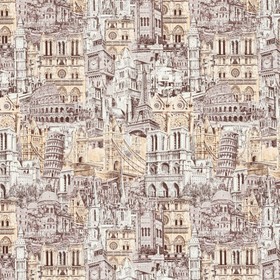 

Обои виниловые на флизелине Vilia 1047-61 Европа, абрикосово-кофейная, 1,06х10 м