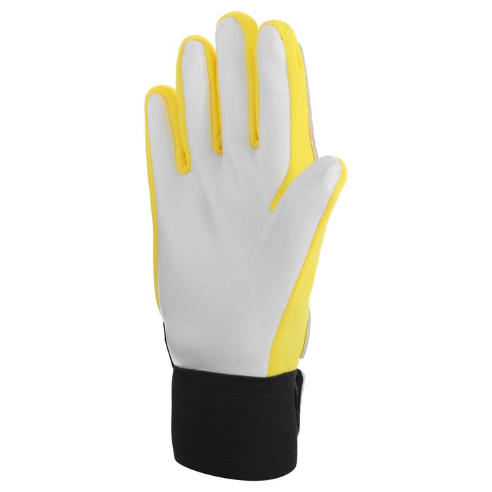 Перчатки вратарские, размер 6, цвет жёлтый