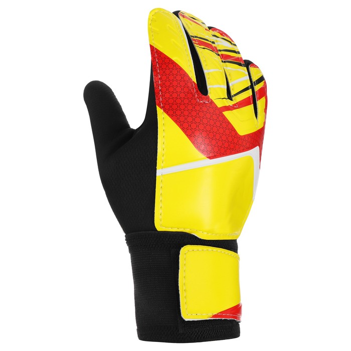 Перчатки вратарские ONLYTOP, р. 9, цвет жёлтый перчатки вратарские adidas tiro gl pro gi6380 р р 8 белый