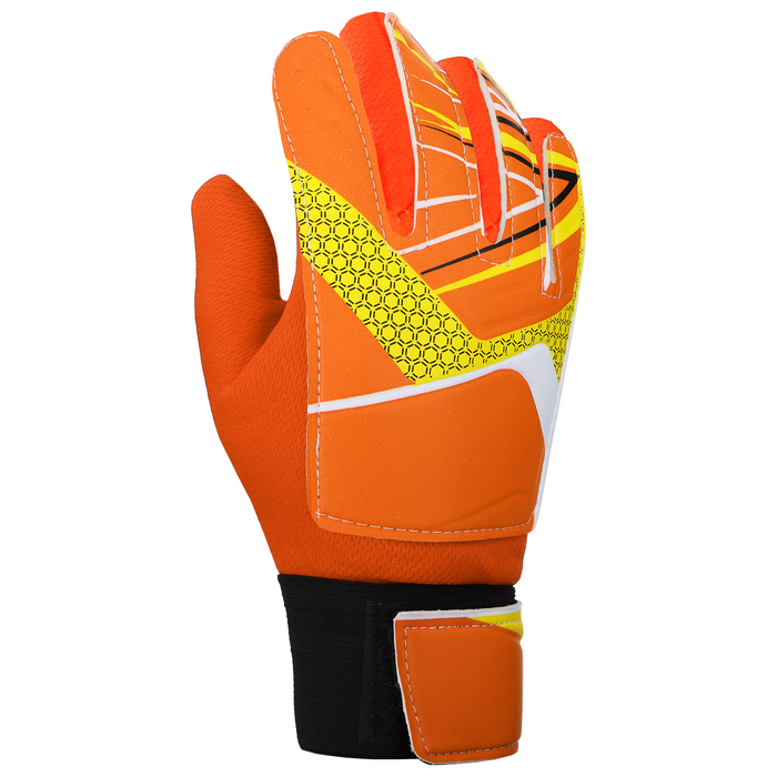 Перчатки вратарские, размер 6, цвет оранжевый
