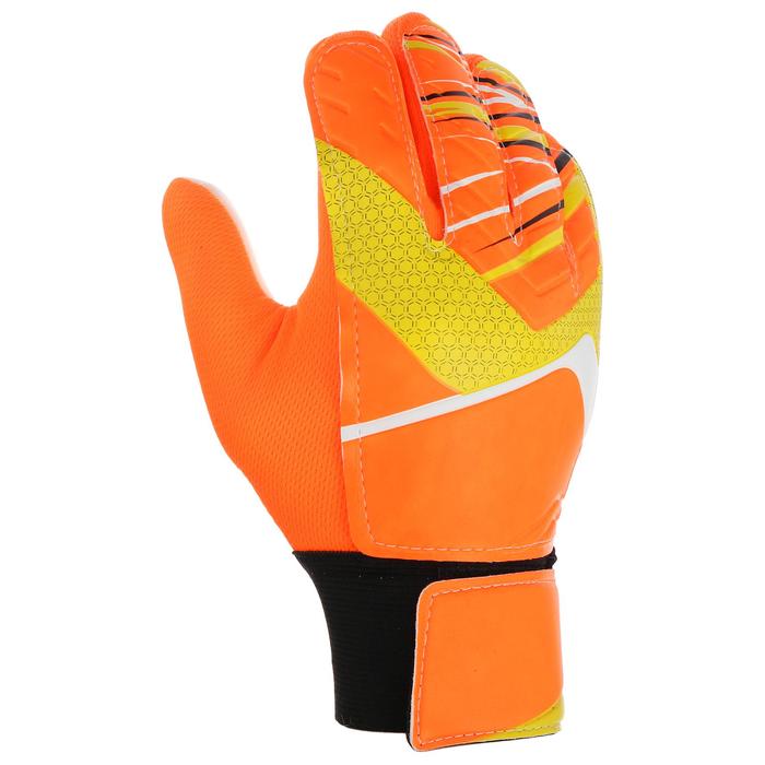 Перчатки вратарские ONLYTOP, р. 10, цвет оранжевый перчатки вратарские alphakeepers vector nc extreme 10 201110 р р 10 белый