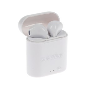 

Наушники SmartBuy i7 mini SBH-301, беспроводные, вкладыши,микрофон,BT v4.2, 55/400 мАч,белые