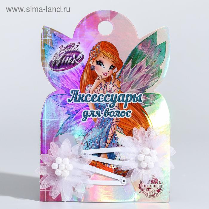 фото Набор детский: заколки, феи винкс: блум 2 шт, микс (текстиль) winx