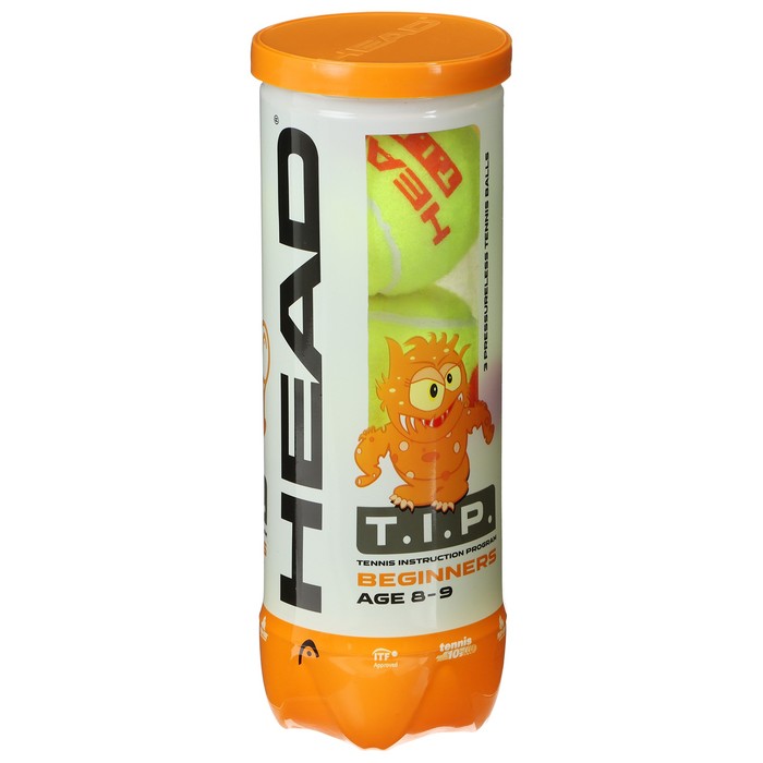 

Набор мячей теннисных Head T.I.P Orange, цвет жёлтый