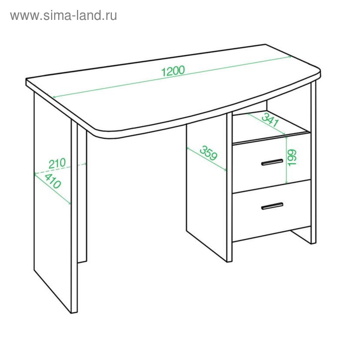 

Стол, 1200 × 690 × 770 мм, левый угол, цвет шамони/карамель
