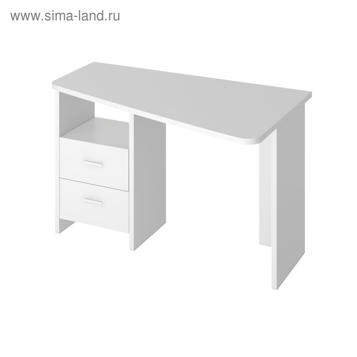 Стол, 1200 × 720 × 770 мм, правый угол, цвет белый жемчуг стол 1200 × 720 × 770 мм левый угол цвет нельсон белый