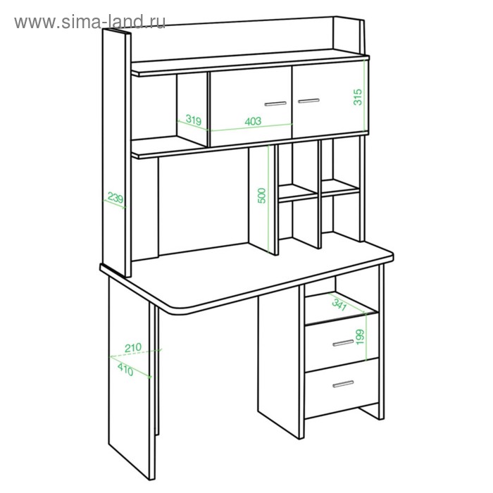 

Компьютерный стол, 1200 × 720 × 1785 мм, левый угол, цвет нельсон/белый
