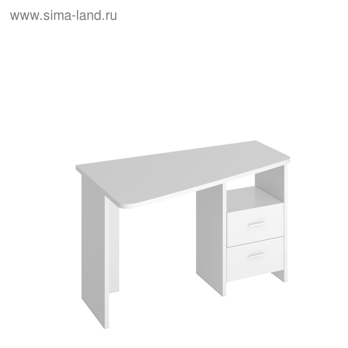 Стол, 1200 × 720 × 770 мм, левый угол, цвет белый жемчуг стол 1200 × 720 × 770 мм левый угол цвет нельсон белый