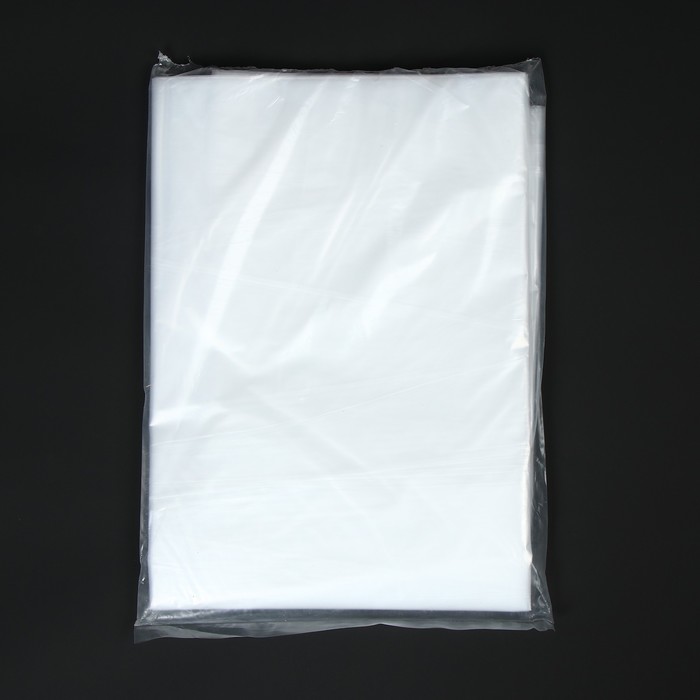 Плёнка полиэтиленовая, толщина 60 мкм, 3 × 5 м, рукав (1,5 м × 2), прозрачная, 1 сорт, ГОСТ 10354-82