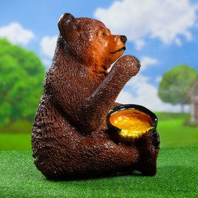 

Садовая фигура "Мишка с мёдом" 50х45см