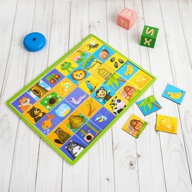

Логическая игрушка с разрезными картинками "Животные и их дома"