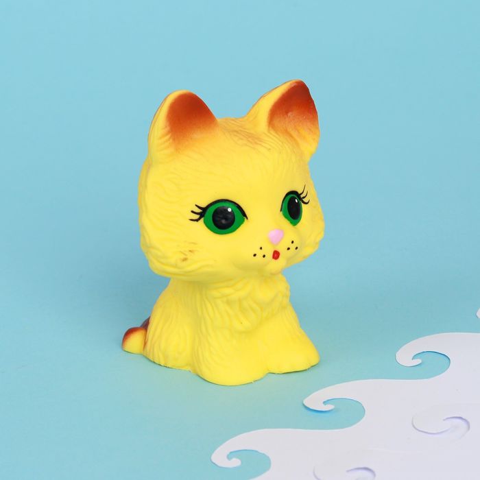Резиновая игрушка "Котенок", МИКС