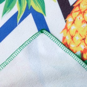 Полотенце пляжное в сумке Этель "Ананасы", 70*140 см, микрофибра, 100% п/э от Сима-ленд