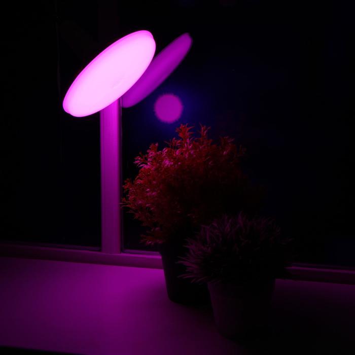 фото Лампа светодиодная для растений uniel, u150, е27, 16 вт, 150 мм, матовая