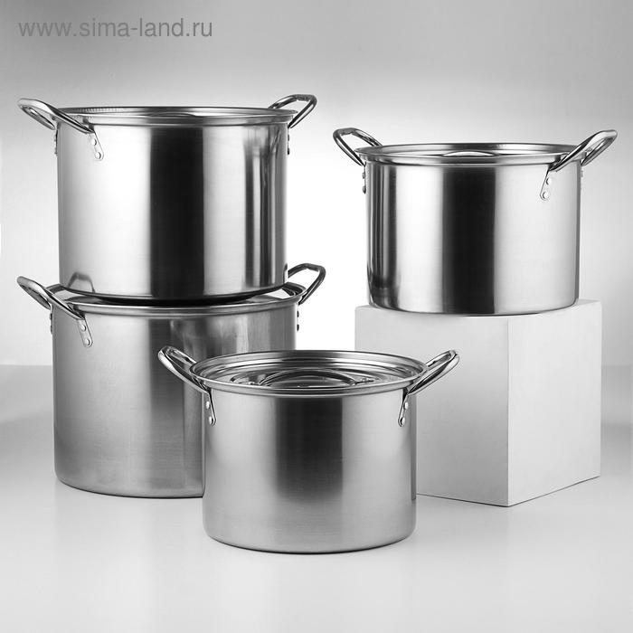 

Набор кастрюль из нержавеющей стали, 4 предмета: 6 л, 8,5 л, 11 л, 13,5 л, d=26/28/30 см, толщина металла 0,5 мм