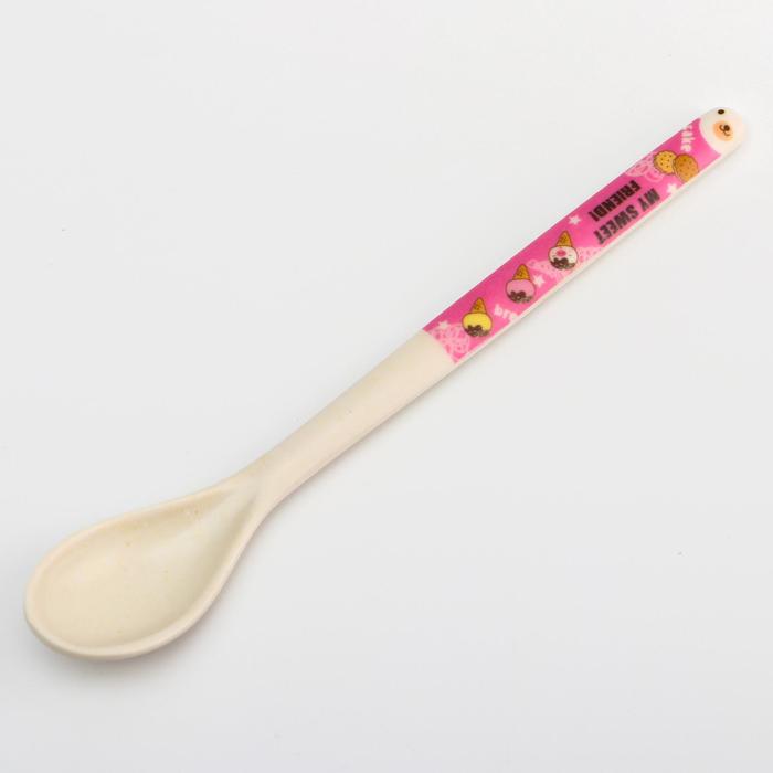 фото Ложка детская для кормления из бамбука, цвет микс крошка я