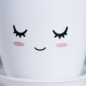 

Горшок для цветов «Мордочка», 10 х 10 см, 0.5 л, глянец