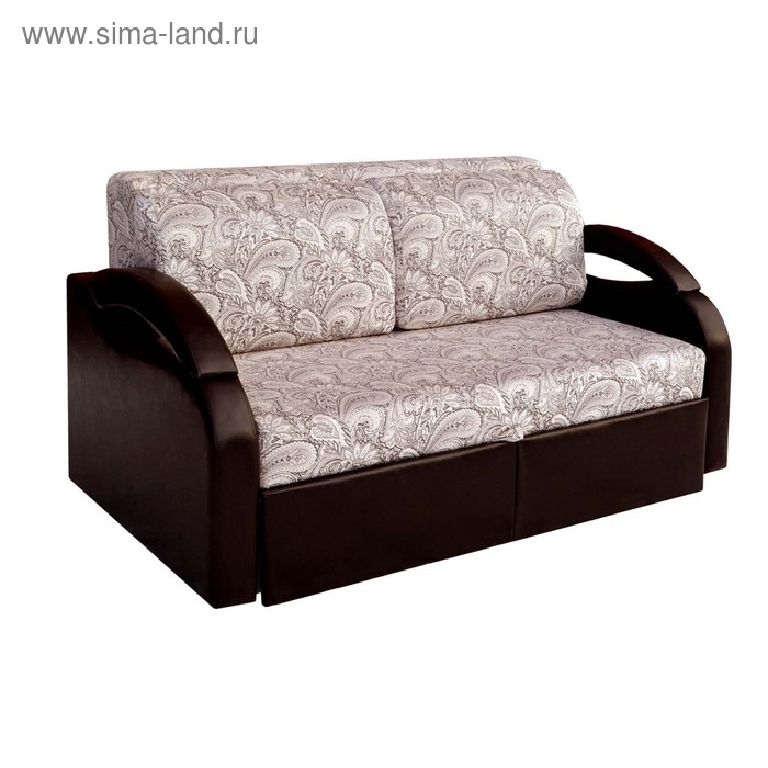 Канапе Непал Люкс, ткань Аркон 3/кожзаменитель коричневый кресло кровать непал 2 ткань дублин 5 аркон 3