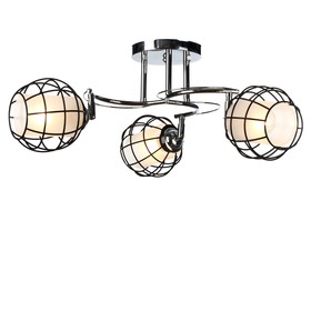 

Люстра Pasi 3x60Вт Е27 хром, чёрный