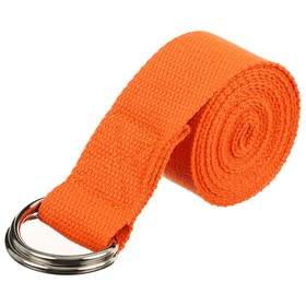 Ремень для йоги 180 х 4 см, цвет оранжевый Ош