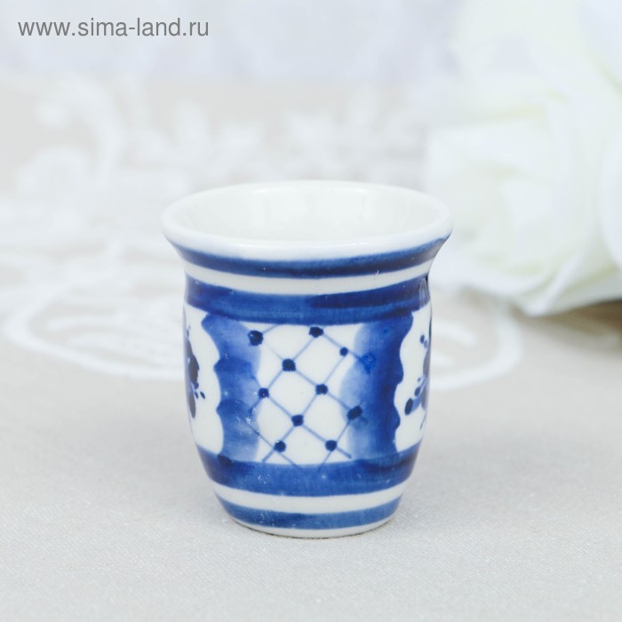 

Стопка малая, гжель, фарфор, 5 см