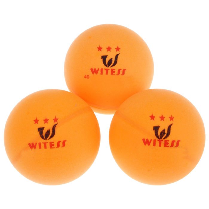 Набор шариков для настольного тенниса WITESS, 3 звезды, (набор 6 шт.)