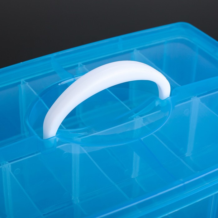 фото Органайзер для хранения пластиковый, 3 яруса, 30 ячеек, 25×17×18 см, цвет микс