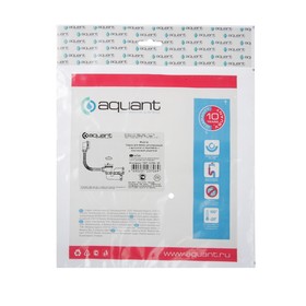 

Сифон для ванны Aquant, 1 1/2" x 40, регулируемый, без гофротрубы, с пластиковой решеткой