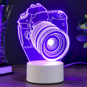 Светильник 'Фотоаппарат' LED RGB от сети 9,5х12х17см Ош