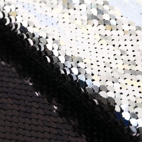 Ткань для пэчворка «Чёрная-серебряная», 33 × 33 см