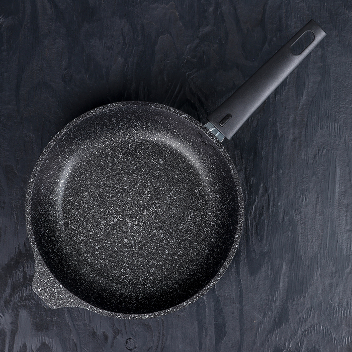 Набор кухонной посуды «Мраморная №6», цвет тёмный мрамор