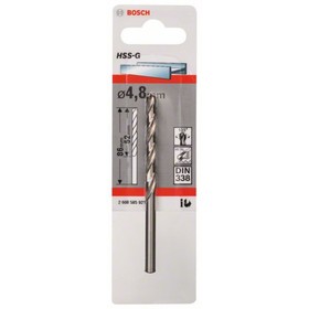 

Сверло по металлу BOSCH 2608585921, HSS-G, 4.8х86 мм, цилиндрический хвостовик