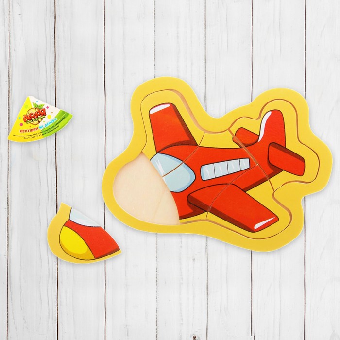 Рамка-вкладыш малая "Самолётик", 5 элементов