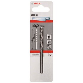 

Сверло по металлу BOSCH 2608585924, HSS-G, 5.2х86 мм, цилиндрический хвостовик