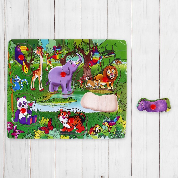 Рамка - вкладыш "Сафари", 6 элементов