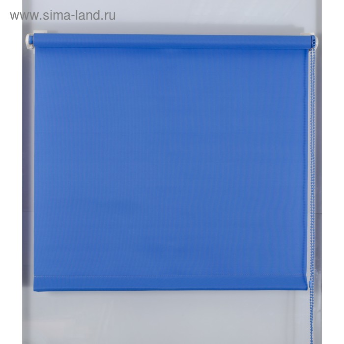 фото Рулонная штора «простая mj», размер 120х160 см, цвет синий магеллан