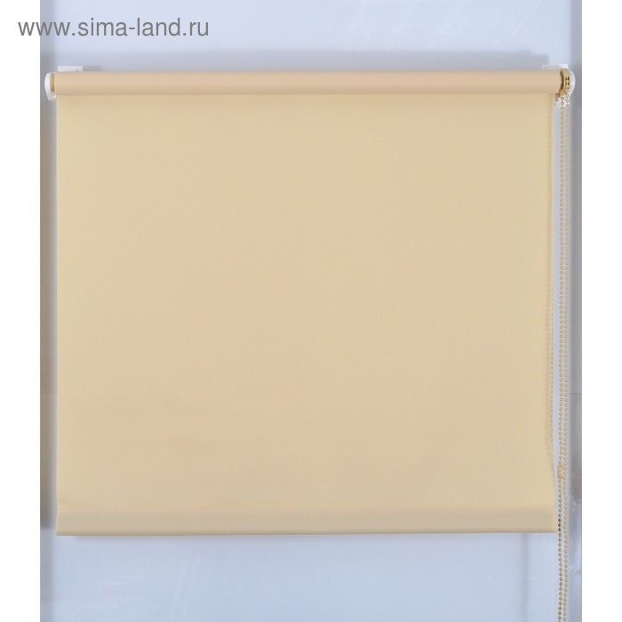 Рулонная штора «Простая MJ» 130х160 см, цвет песочный рулонная штора простая mj 130х160 см цвет серый