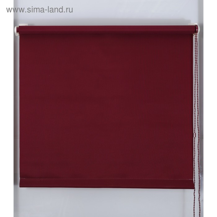 Рулонная штора «Простая MJ» 130х160 см, цвет бордовый рулонная штора простая mj 130х160 см цвет серый