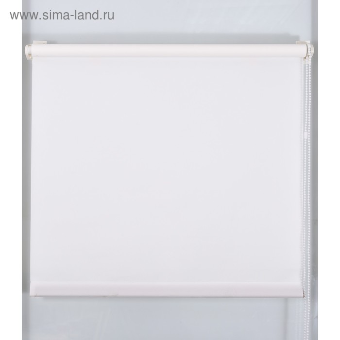 Рулонная штора «Простая MJ» 180х160 см, цвет белый рулонная штора простая mj 180х160 см цвет стальной