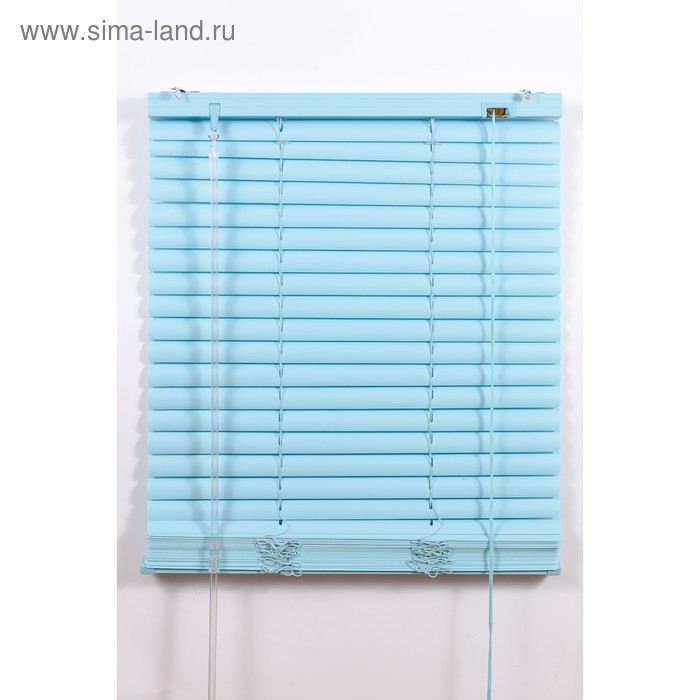 

Жалюзи пластиковые, размер 120х160 см, цвет голубой