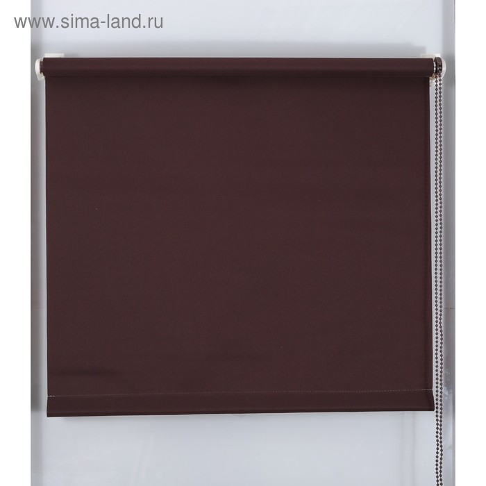 Рулонная штора «Простая MJ» 180х160 см, цвет шоколадный рулонная штора простая mj 180х160 см цвет бирюза
