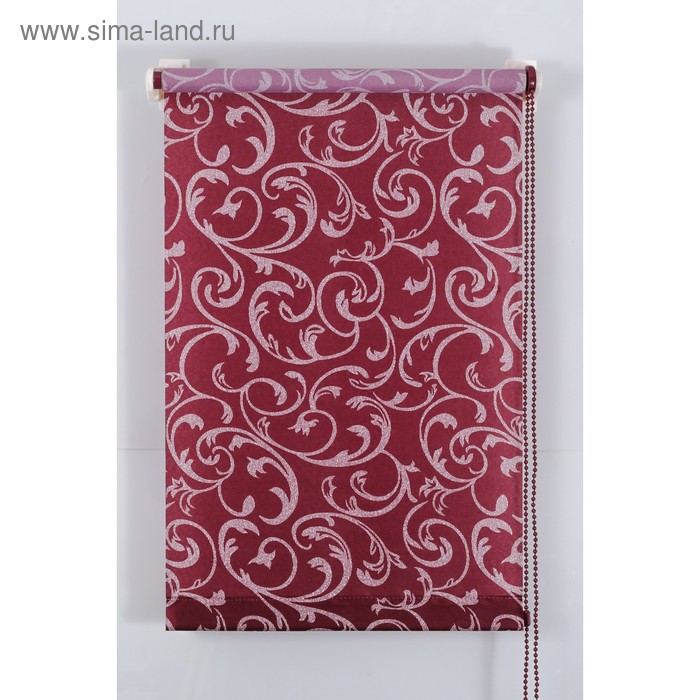 Рулонная штора «Англетер» 80х160 см, цвет бордо