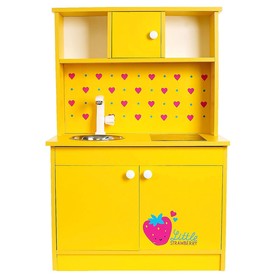Игровая мебель «Кухонный гарнитур: Клубничка», цвет жёлтый от Сима-ленд