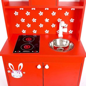 Игровая мебель «Кухонный гарнитур: Зайка», цвет красный от Сима-ленд